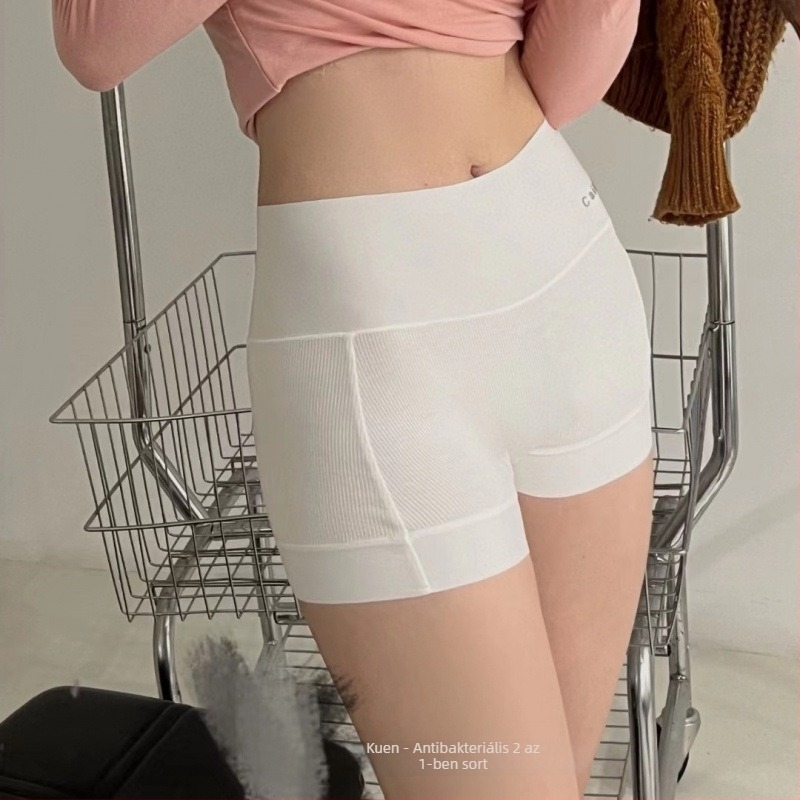 Női magas derekú boxer brief, antibakteriális Ice Silk, lélegző, nyom nélküli, haskontroll