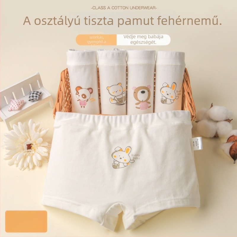 Beth lányoknak szánt pamut alsónadrág (95% pamut; Class A biztonság; 3-8 éves korosztály)