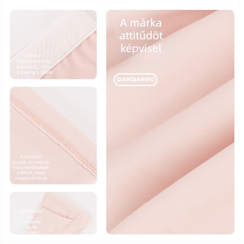 Kültéri UV-védelmet nyújtó Ice Silk ujjvédők, kerékpárhoz és vezetéshez, uniszex, lélegző nylon anyag