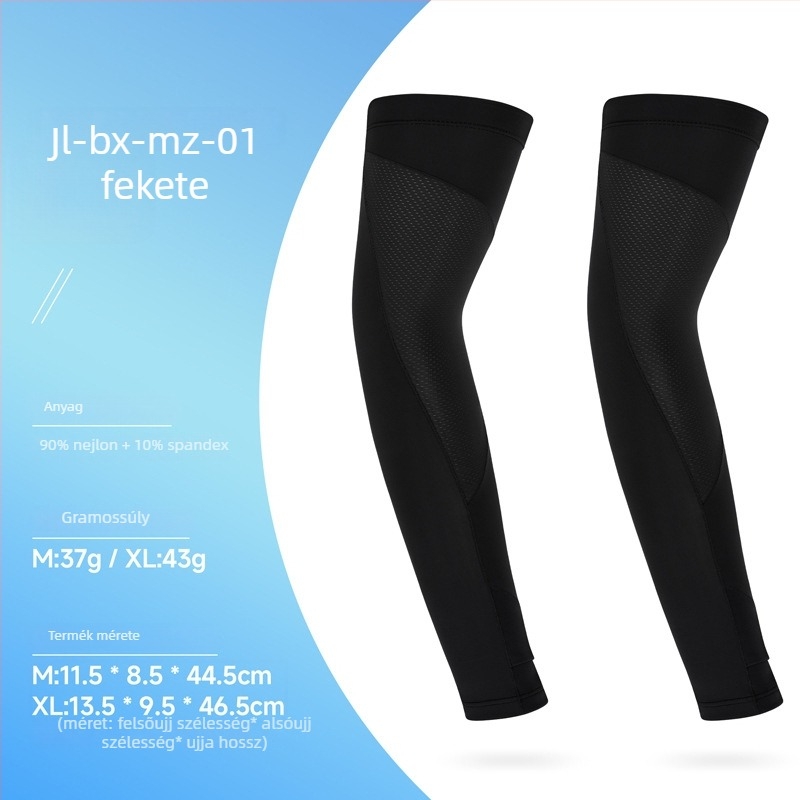 Kültéri UV-védelmet nyújtó Ice Silk ujjvédők, kerékpárhoz és vezetéshez, uniszex, lélegző nylon anyag