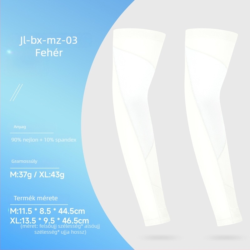 Kültéri UV-védelmet nyújtó Ice Silk ujjvédők, kerékpárhoz és vezetéshez, uniszex, lélegző nylon anyag