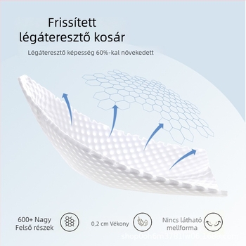 Melltartó mellény-stílusú csipével (ultra vékony formázott kosár, lélegző nylon, előre záródó)