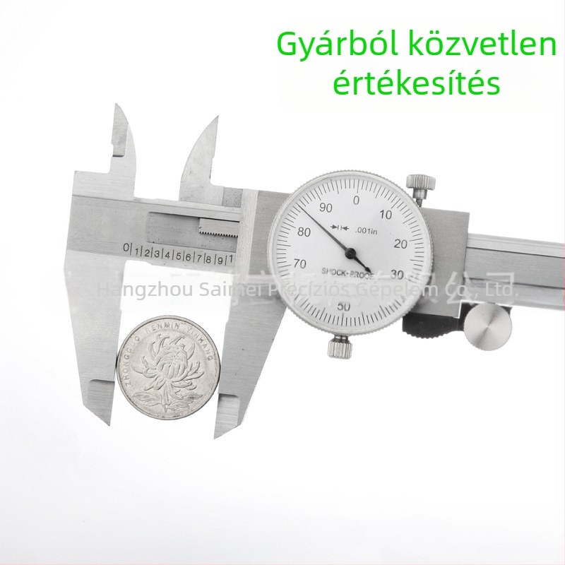 Dial tolómérő, 0-150 mm / 0-6 in, felbontás 0.001 in
