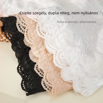 Csipkés csőtop válltalan – légáteresztő nylon, 13–18 éveseknek