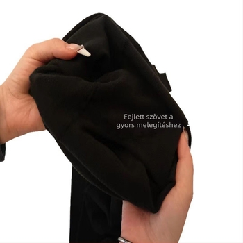 Meleg nylon harisnya fleece-bélés, hosszú csővel, közepes vastagságú, őszi-téli viselet