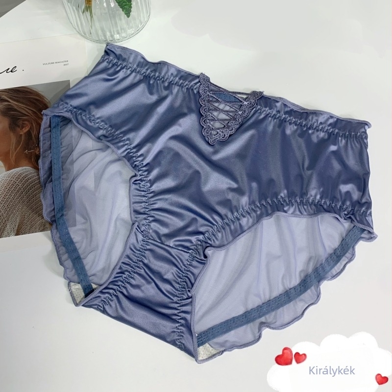 Lin Mengxue 8608 – Női plusz méretű magas derekú csipkés alsónemű