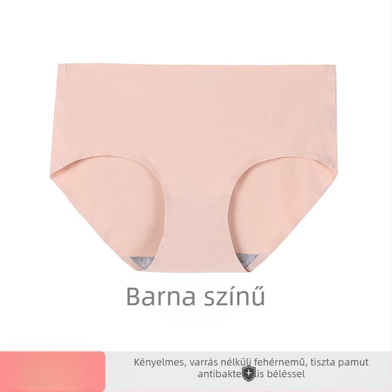 Varrásmentes női fehérnemű ice silk anyagból, lélegző középmagas derekú, pamutbetéttel a szemérem tájékán, egyrészes bikini