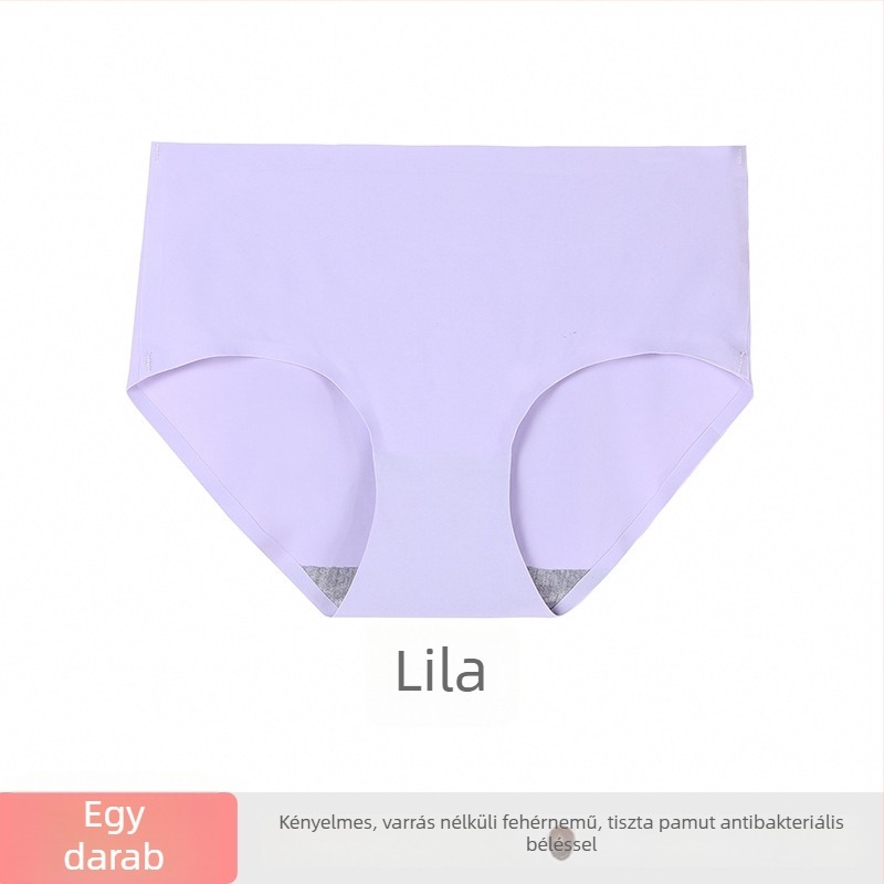 Varrásmentes női fehérnemű ice silk anyagból, lélegző középmagas derekú, pamutbetéttel a szemérem tájékán, egyrészes bikini