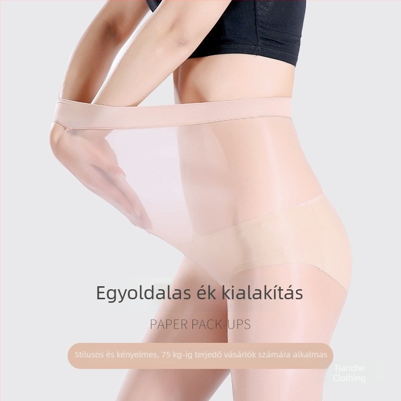 Nylon női napsugárvédő átlátszó harisnya acélszálas támasztékkal, formázó harisnya, vékony, fényes és szexi