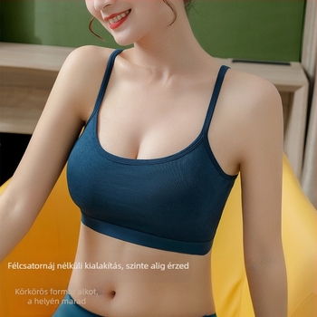 Vezeték nélküli pamutból készült strapless tube-top melltartó beépített párnával, csipkével, U-hát