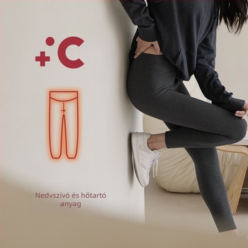 Női magas derékú meleg leggings ősz-télre, bőrbarát, karcsúsító hatású, puha és rugalmas