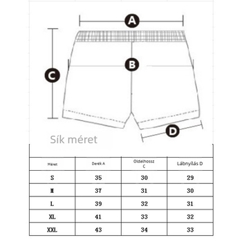 Férfi laza boxeralsó otthoni viselethez, lélegző