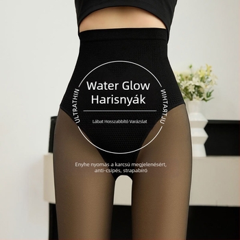 Nylon fenékemelő formázó harisnya lábakkal, vastagított