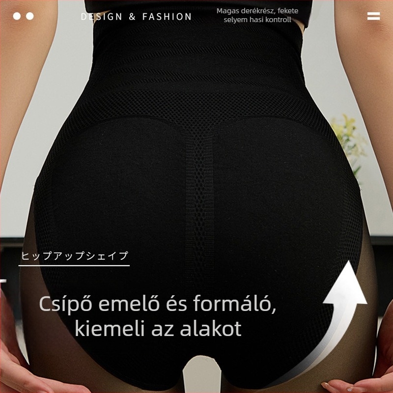 Nylon fenékemelő formázó harisnya lábakkal, vastagított