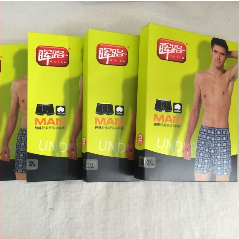 Férfi pamut boxeralsó, magas derekú, kockás mintázat, 100% pamut anyag, belső pamut bélés