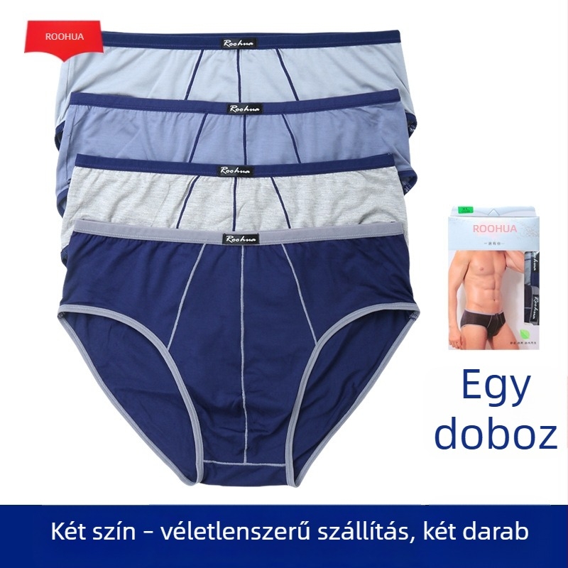 Férfi alsónemű viszkózból, lélegző és gyorsan száradó, középső derekú, kötött anyag, egyszínű