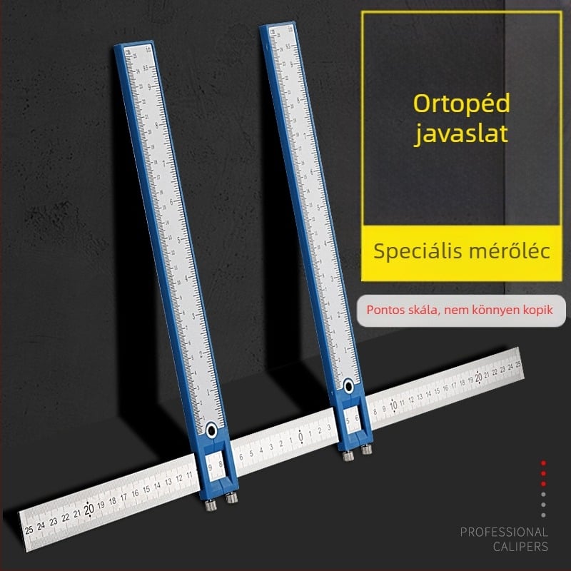 Kézi ortopédiai kaliper- mérőeszköz órával az arc, ágyék, csípő és medence szélességének mérésére