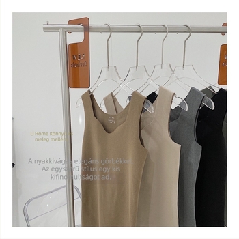 Ingeya Női meleg mellény, varrás nélküli, kerek nyakú, pulóver-stílusú, egy rétegű, vast anyag ~250 g/m2, 88% pamut Spandex/Lycra