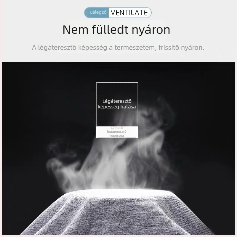 Férfi pamut alsónadrág közép derekú, lélegző, nedvszívó, egyszínű, kényelmes
