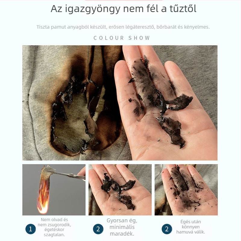 Férfi pamut alsónadrág közép derekú, lélegző, nedvszívó, egyszínű, kényelmes