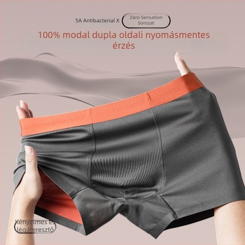 Férfi seamless antibakteriális modal boxer brief, modal anyagú, középmagas derekú, nyom nélkül