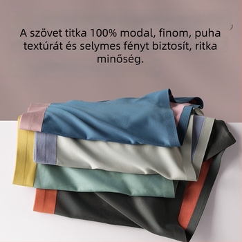 Férfi seamless antibakteriális modal boxer brief, modal anyagú, középmagas derekú, nyom nélkül