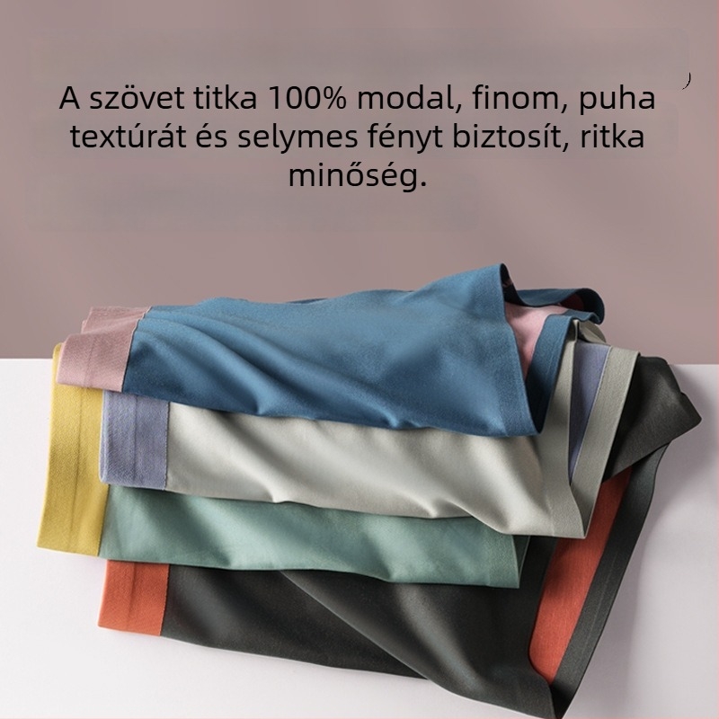 Férfi seamless antibakteriális modal boxer brief, modal anyagú, középmagas derekú, nyom nélkül