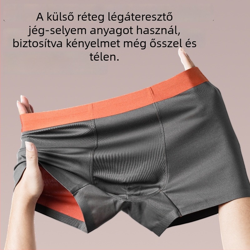 Férfi seamless antibakteriális modal boxer brief, modal anyagú, középmagas derekú, nyom nélkül