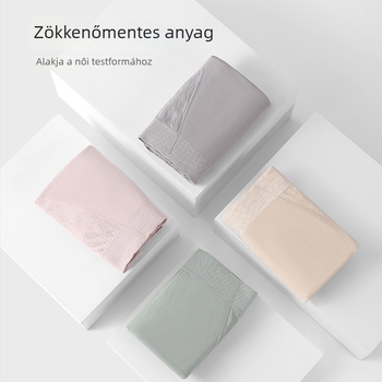 Plusz méretű női fehérnemű, pamut, hosszított ágyékrész, mulberry selyem bélés, antibakteriális, nagy rugalmasságú, kényelmes háromszög alakú alsó