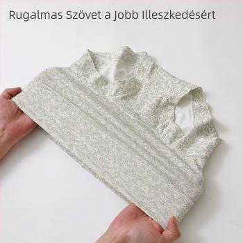 Női pamut virágmintás magas derekú bugyi, lélegző, feneket emelő, pamut bélés