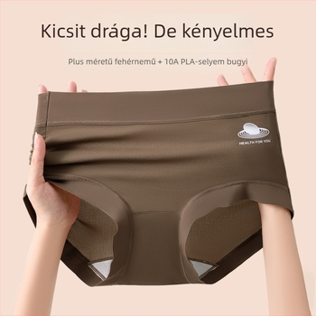 Női nylon alsónemű, légáteresztő, magas derekú