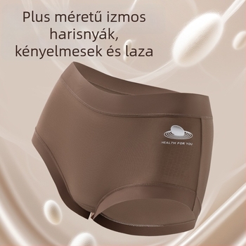 Női nylon alsónemű, légáteresztő, magas derekú