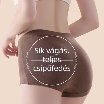 Plusz méretű női pamut bugyi magas derekú, antibakteriális, lélegző, háromszög alakú szabás, kényelmes
