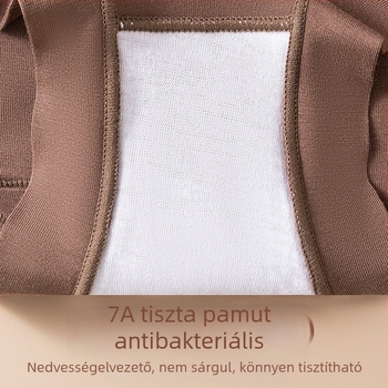 Plusz méretű női pamut bugyi magas derekú, antibakteriális, lélegző, háromszög alakú szabás, kényelmes