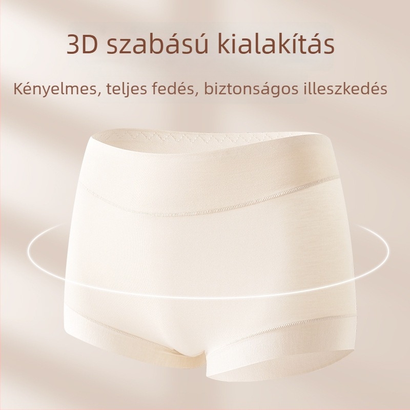 Plusz méretű női pamut bugyi magas derekú, antibakteriális, lélegző, háromszög alakú szabás, kényelmes