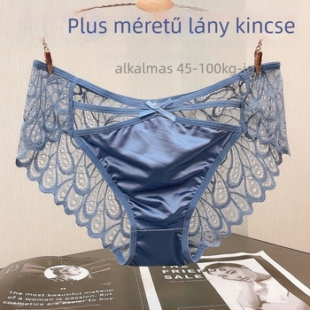 Női csipkés fehérnemű – nylon anyagból, középmagas derék, pamut bélés, 2023 tavasz