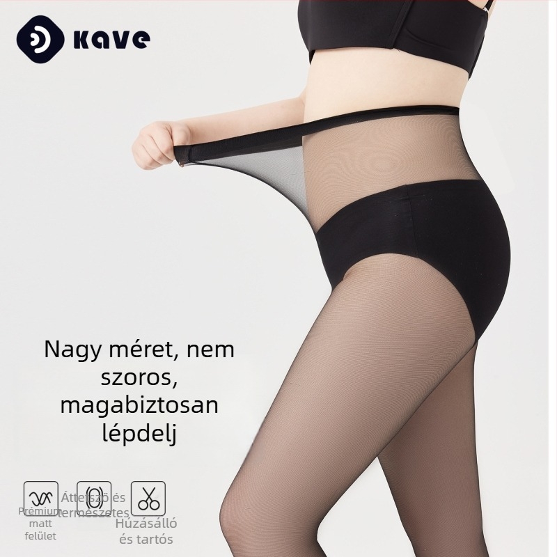 Plusz méretű ultratág vékony harisnya anti-csomózás tavasz–nyárra, bőr tónusú hatás