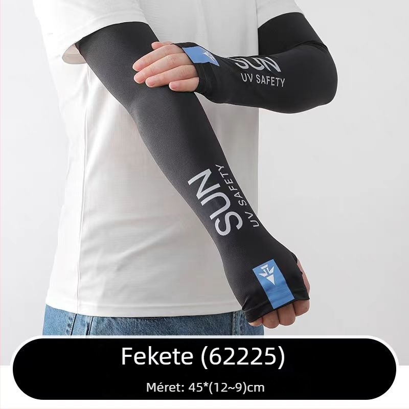 Nyári napsugárvédő karvédő, férfiaknak, ice silk anyag, nylon alapanyag, UV védelem, vezetéshez