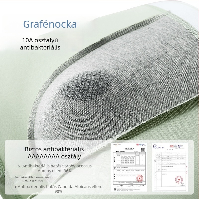Férfi pamut boxer briefs, középmagas derekú, légáteresztő, antibakteriális, nagy méret