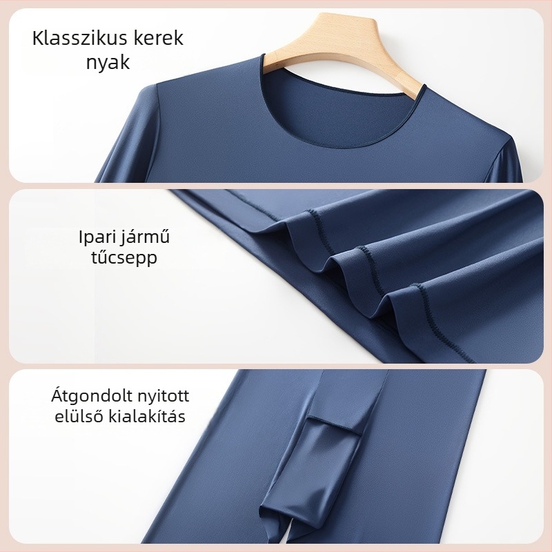 Férfi ultra vékony nylon alapréteg, antistatikus, rugalmas, melegen tart, szoros illeszkedés őszi-téli viselethez
