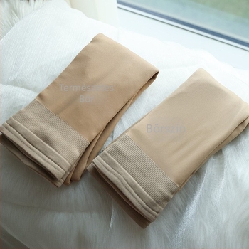 Combtól érő harisnya fleece belsővel, nylon 180D, fekete