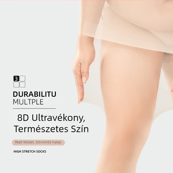 Pluszméretű nőknek, ultra vékony harisnya, szakadás elleni védelem, ananász mintás