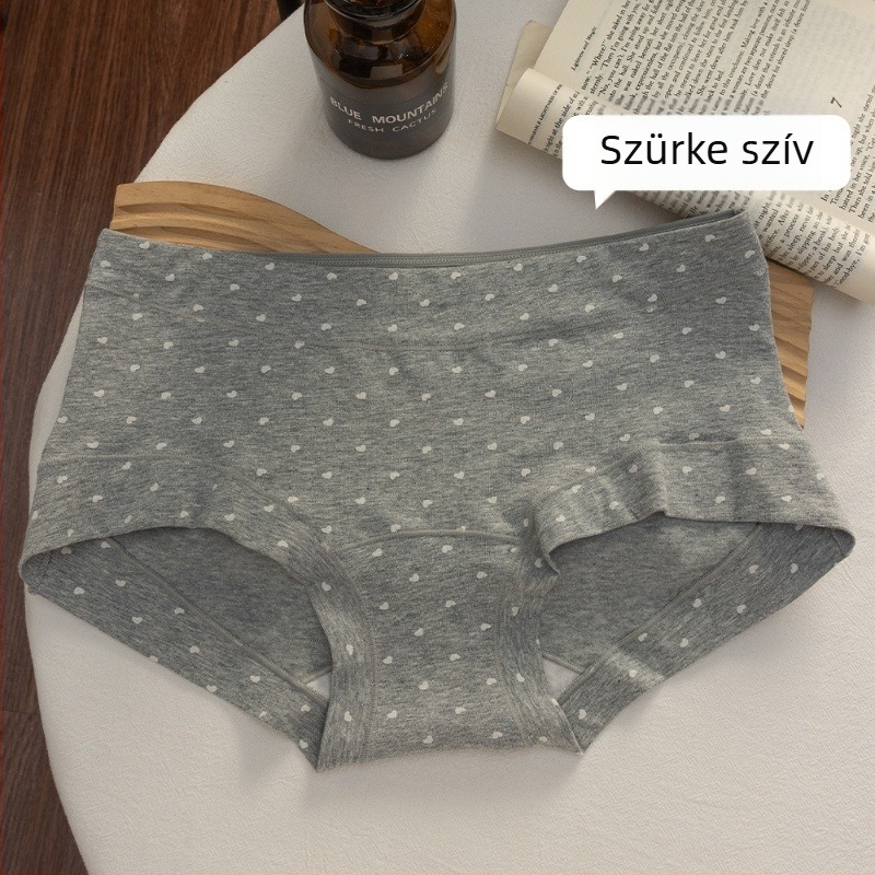 Női pamut alsónemű középmagas derekú, lélegző, antibakteriális 10A, pamut bélés