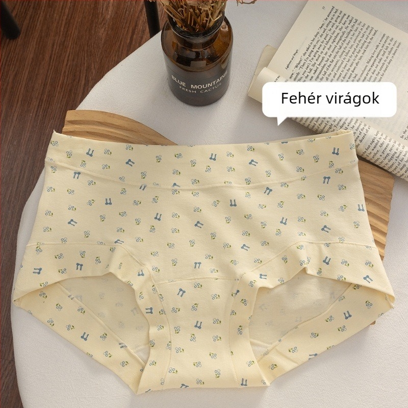 Női pamut alsónemű középmagas derekú, lélegző, antibakteriális 10A, pamut bélés