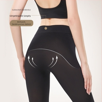 Afandi női fleece-bevonatos leggings, 800D, meleg ősz-télre, érzés a szabad lábhoz, karcsú csípő-siluett