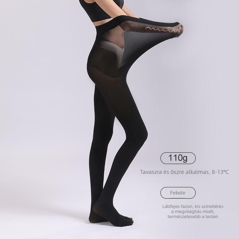 Afandi női fleece-bevonatos leggings, 800D, meleg ősz-télre, érzés a szabad lábhoz, karcsú csípő-siluett