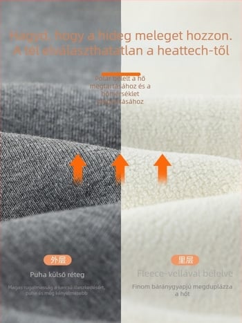 Női melegítő nadrág, magas derékú haskontrollal, pamut-spandex keverék, geometriai mintázat, 3/4-es hossz, közepes vastagság, melegen tart