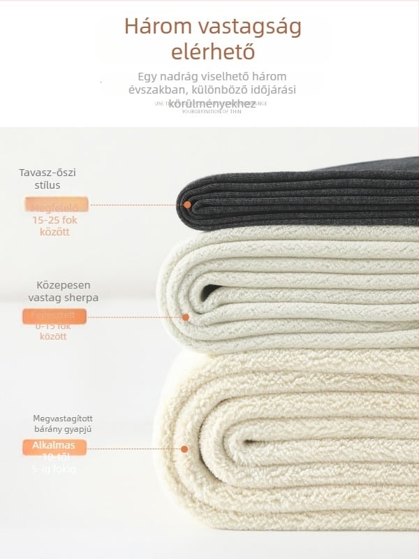 Női melegítő nadrág, magas derékú haskontrollal, pamut-spandex keverék, geometriai mintázat, 3/4-es hossz, közepes vastagság, melegen tart