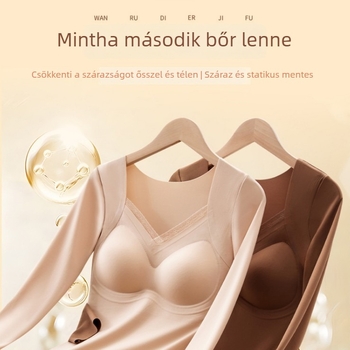 Nylon alapréteg felső, női, V-nyak, hosszú ujjú