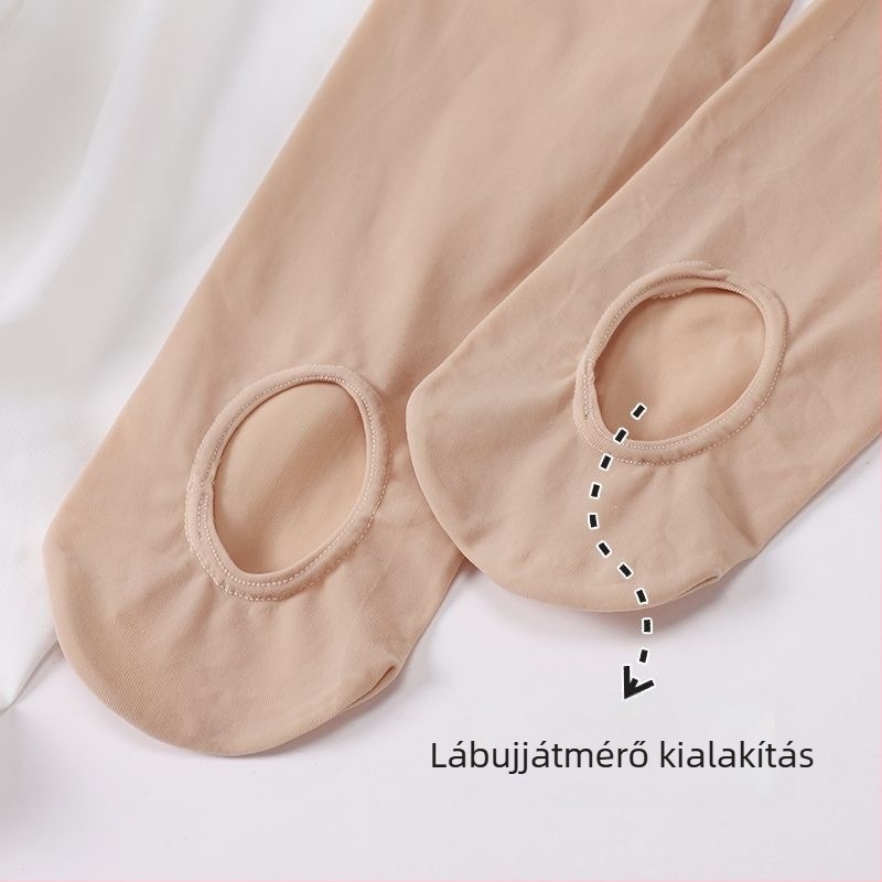 Testformáló harisnya bőr színben, vékony kivitel, karcsúsító hatás és formázó a lábak számára